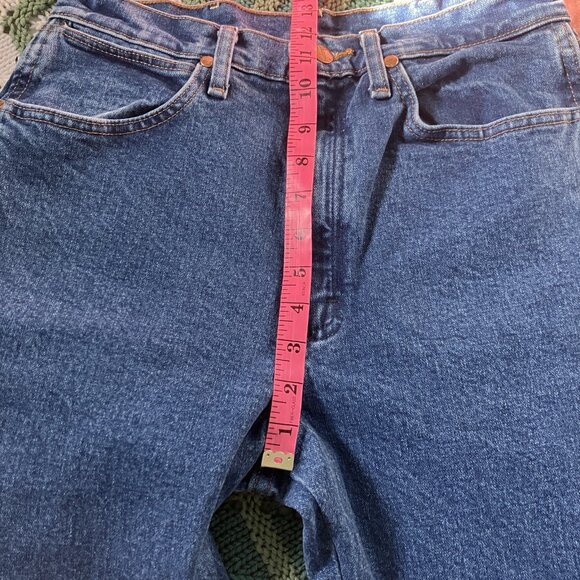 Vintage Wrangler Jeans Womens 7x36 Western Cowgirl Rodeo Cowboy Blue Denim Y2K - Picture 7 of 9